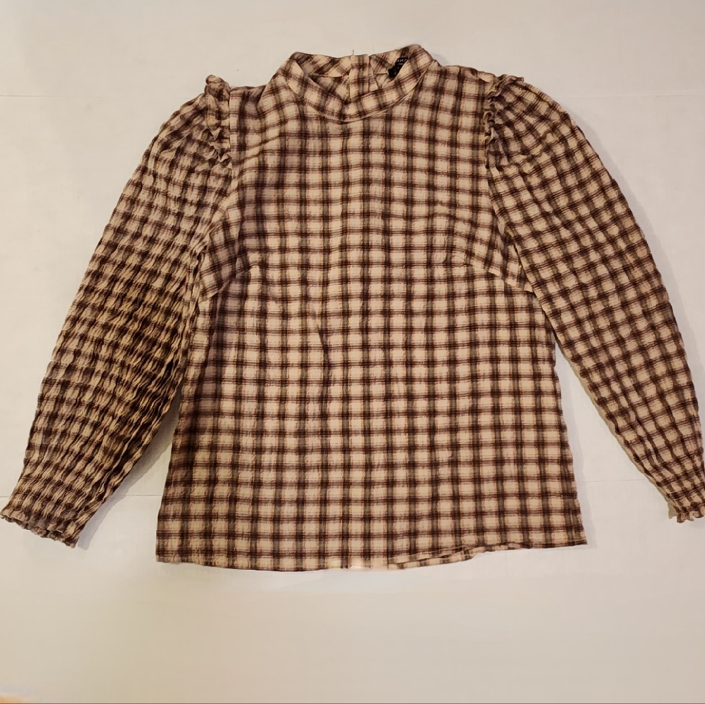FRNCH PARIS Long Sleeve Shirt 100% Cotton Size XS